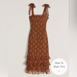 Abercrombie Dress with tiered ruffles